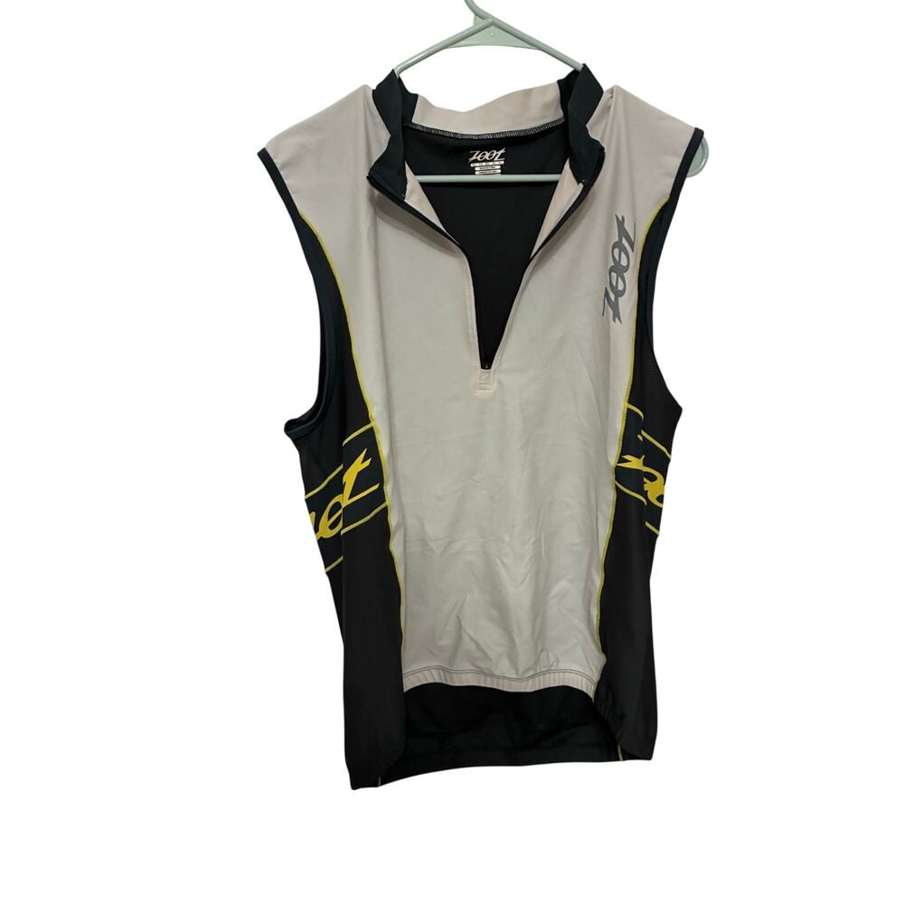Zoot Mens Triathlon Sleeveless Jersey XL Performance Tri Top Half Zip Cycling